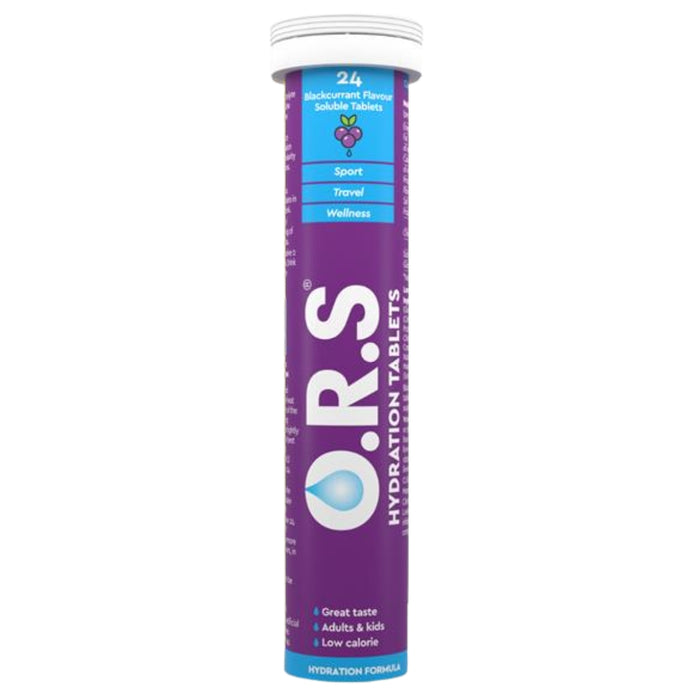 O.R.S Hydration Tablets - Blackcurrant Flavour 24 Tablets