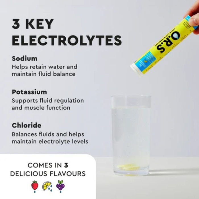 O.R.S Hydration Tablets - Lemon Flavour 24 Tablets