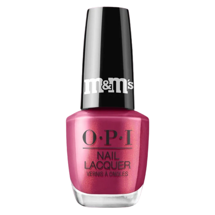 OPI Want Them All Deep Maroon Shimmer Nail Lacquer from the OPI x M&M'S Holiday Collection