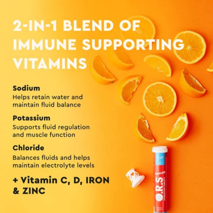 O.R.S Hydration & Immunity Tablet - Orange Flavour