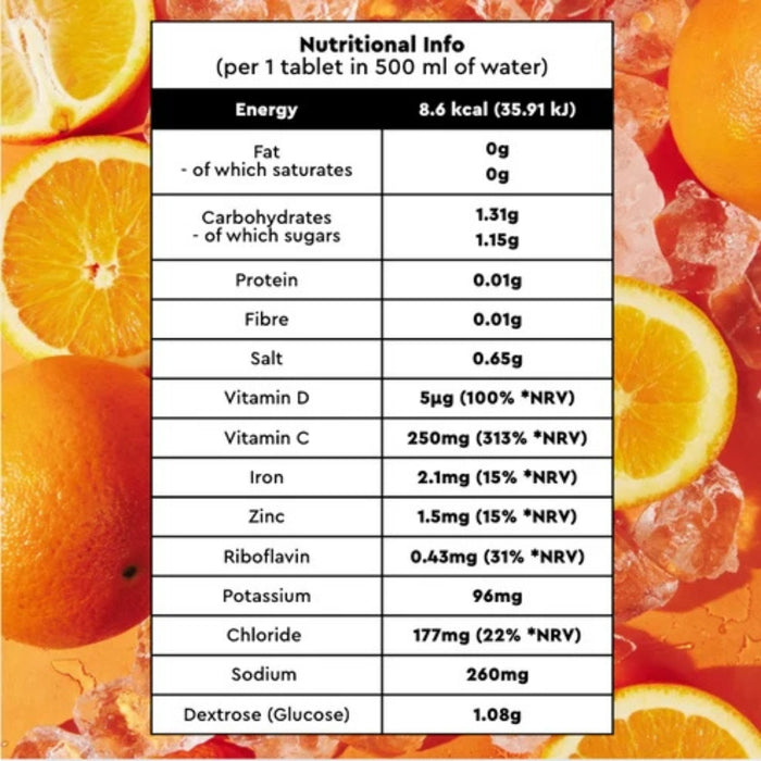 O.R.S Hydration & Immunity Tablet - Orange Flavour