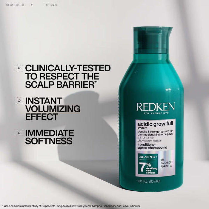 Redken Acidic Grow Full System Densifying Conditioner for Thin Hair, Strengthens & Thickens, 300mll