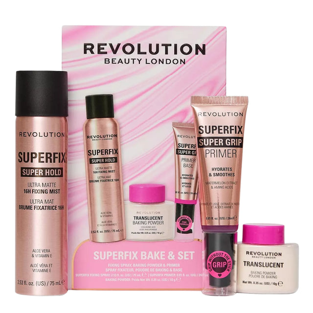 Revolution Superfix Bake & Set Makeup Gift Set