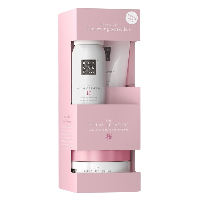 Rituals The Ritual of Sakura Trial Set with Foaming Shower Gel, Body Scrub and Body Cream