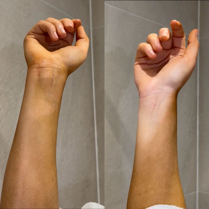 Rose & Caramel Purity Reset 4-in-1 Tan Removal Gloves