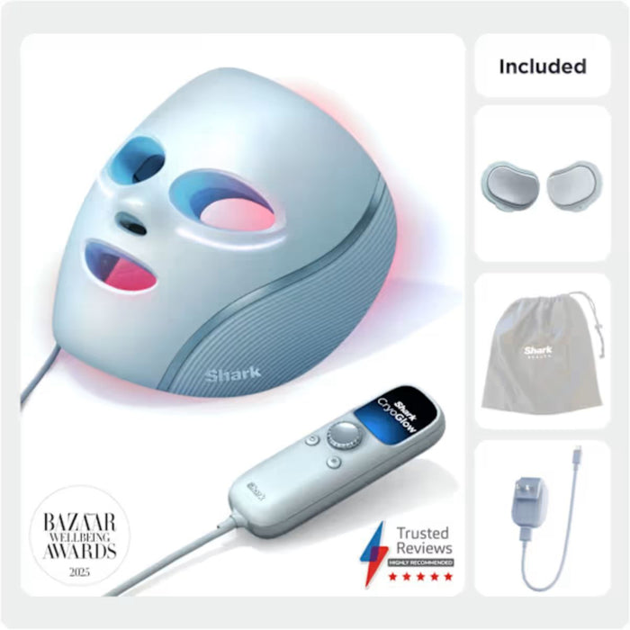 Shark CryoGlow Under-Eye Cooling & LED Anti-Ageing & Blemish Repair Mask - Blue Frost