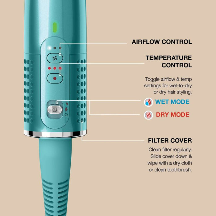 Shark Glossi  2-in-1 Hot Brush and Air Glosser - Juniper SAVE €20