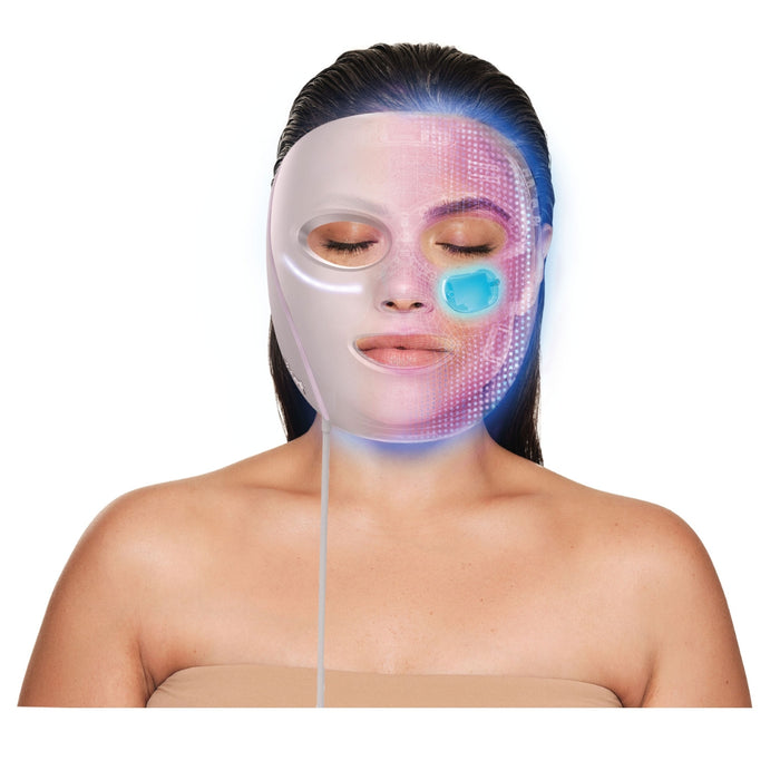 Shark CryoGlow LED Face Mask with Under-Eye Cooling – Rose Glow