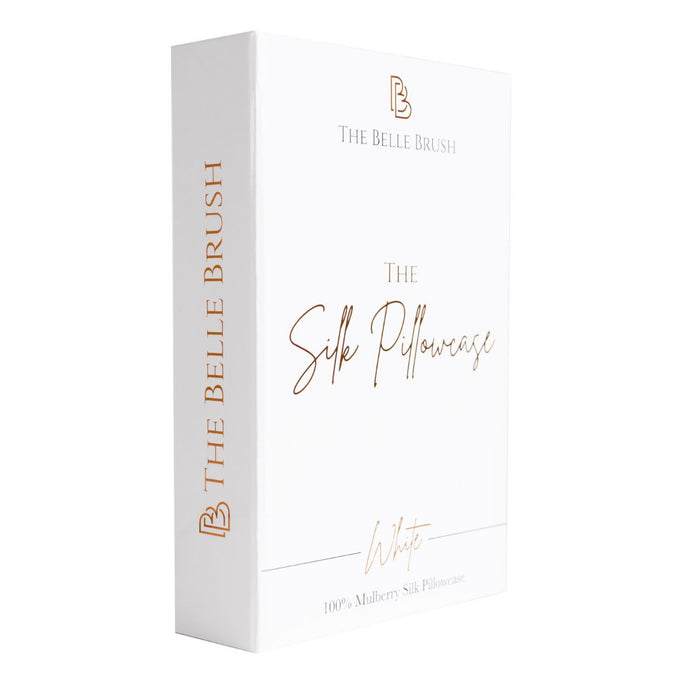 The Belle Silk Pillowcase - White