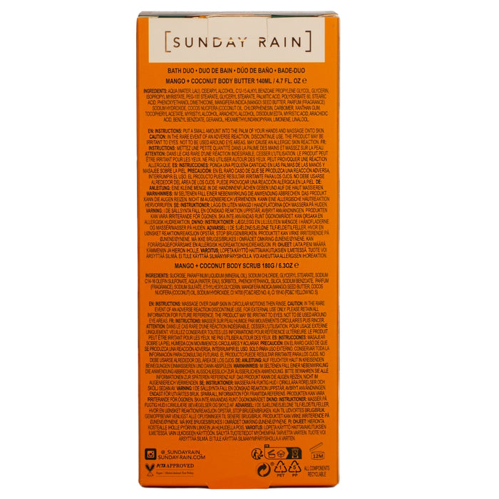 Sunday Rain Mango & Coconut Duo