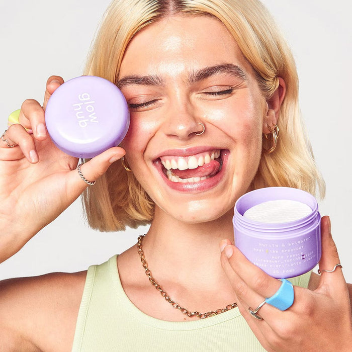 Glow Hub Purify & Brighten Toning Pads 35pk