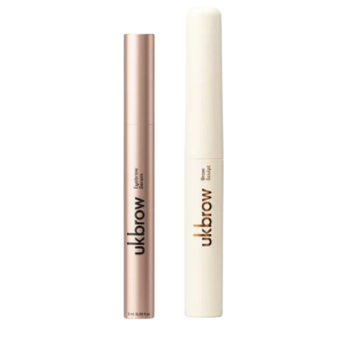 UKLASH The Big Brow Edit Eyebrow Serum and Brow Gel Sculpt Set