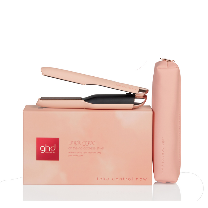 Ghd Unplugged® Limited Edition Cordless Hair Straightener - Pink Peach Charity Edition.