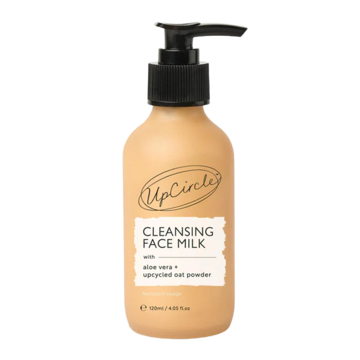 UpCircle Beauty Cleansing Face Milk with Aloe Vera + upcycled Oat Powder 120ml