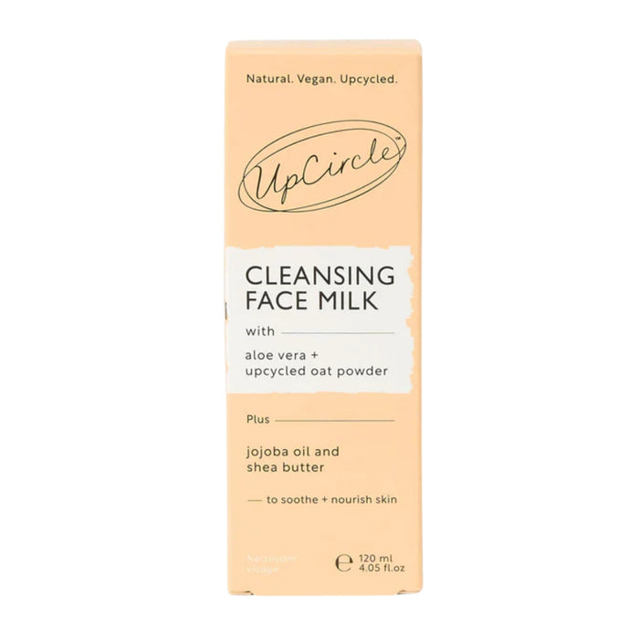 UpCircle Beauty Cleansing Face Milk with Aloe Vera + upcycled Oat Powder 120ml