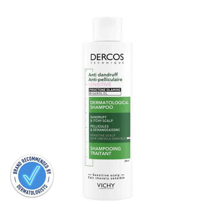 VICHY Dercos Anti-Dandruff Dermatological Shampoo for Normal to Oily Hair with Salicylic Acid, 200ml