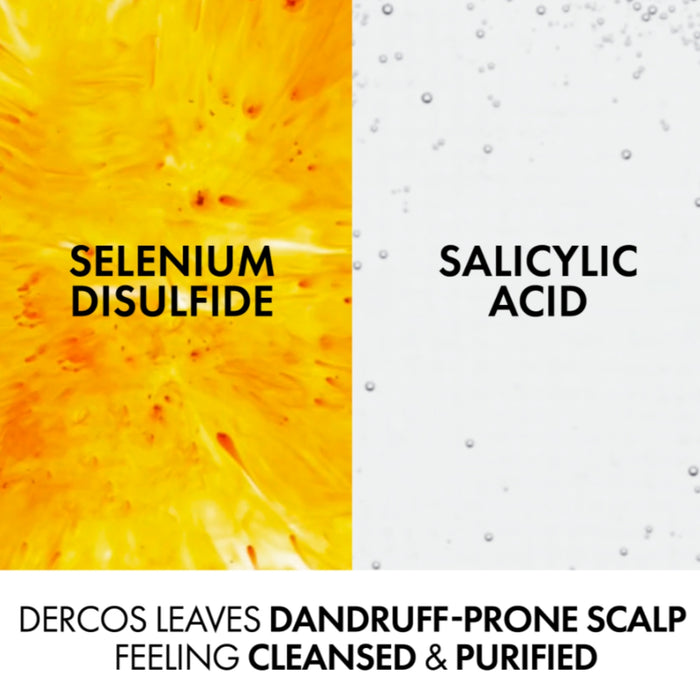VICHY Dercos Technique Anti-Dandruff Purifying Shampoo for Sensitive Dry Hair and Scalp 390ml