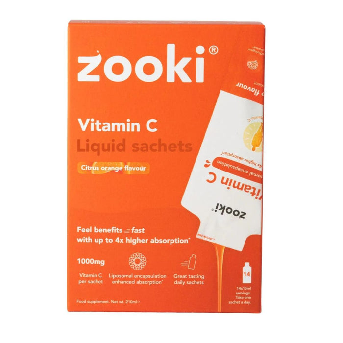 Zooki Liposomal Vitamin C Citrus Orange 14 Pack