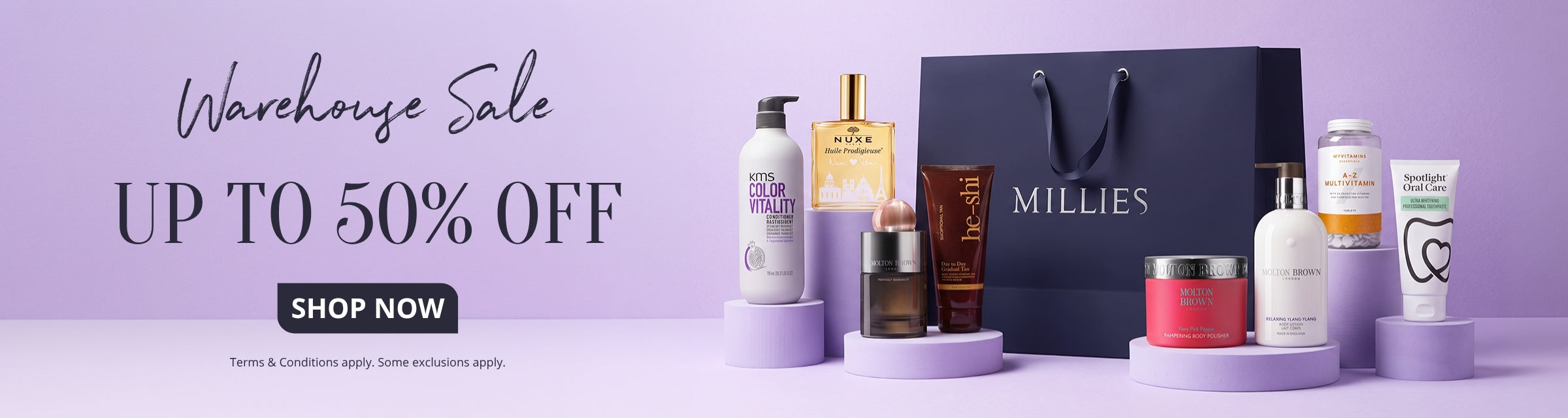 Warehouse Sale - 50% Off