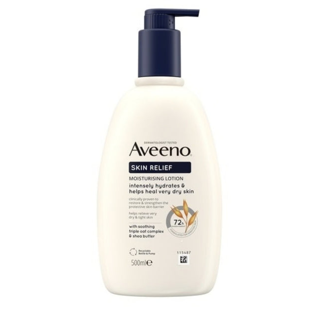 Aveeno Skin Relief Moisturising Lotion 500ml with Triple Oat Complex and Shea Butter