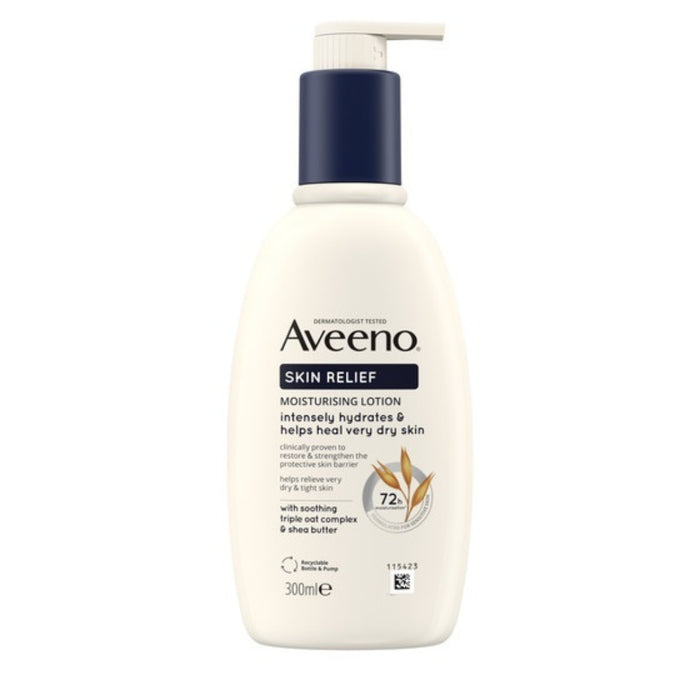 Aveeno Skin Relief Moisturising Lotion 300ml with Triple Oat Complex and Shea Butter