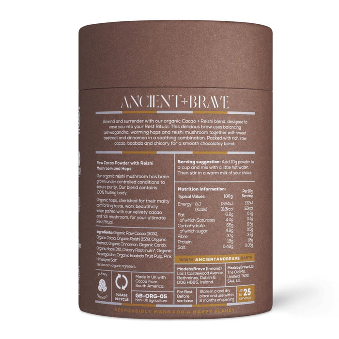 Ancient + Brave Cacao + Reishi Tub 250g