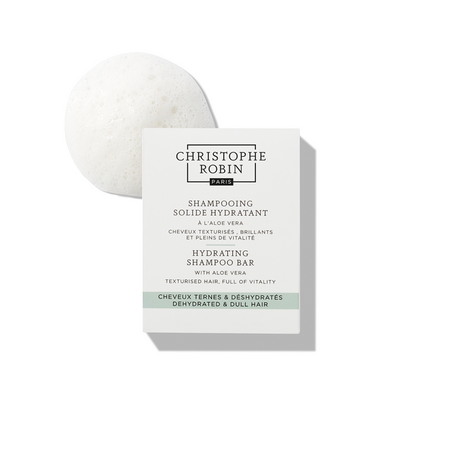 Christophe Robin Hydrating Shampoo Bar with Aloe Vera Dull Dehydrated Hair.