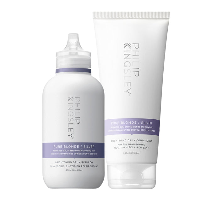 Philip Kingsley Pure Blonde/Silver Shampoo 250ml & Conditioner 200ml Duo.