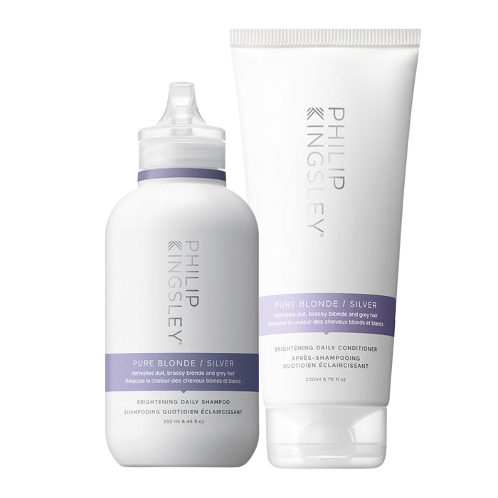 Philip Kingsley Pure Blonde/Silver Shampoo 250ml & Conditioner 200ml Duo.