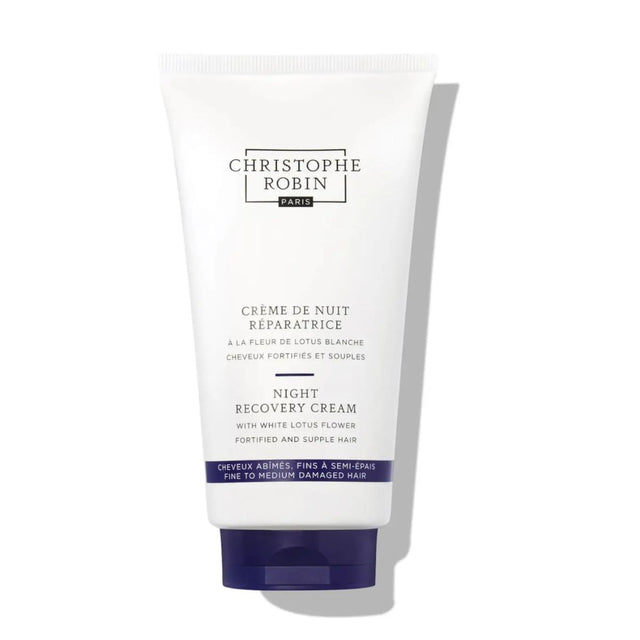 Christophe Robin Night Recovery Cream with White Lotus Flower.