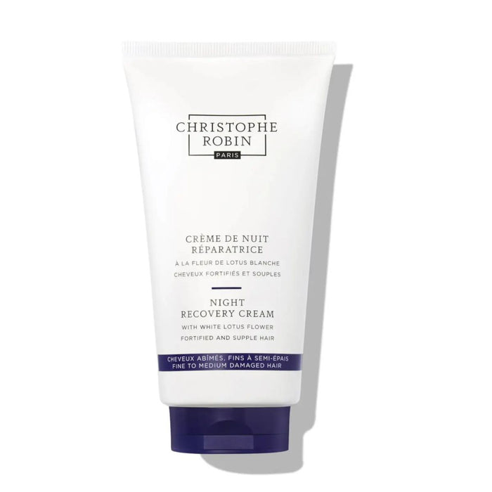 Christophe Robin Night Recovery Cream with White Lotus Flower.
